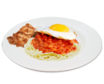 義大利肉醬里肌鐵板麵