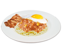 蘑菇肉醬里肌鐵板麵