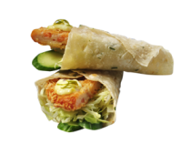 1號:青檸白蝦捲餐