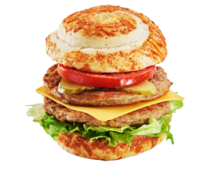 8號：雙層豬肉起司蝸牛堡餐