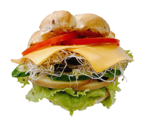 苜蓿芽起司蔬果亞朵包